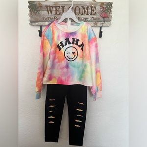 New 6-7 youth 2pc pullover/pant set